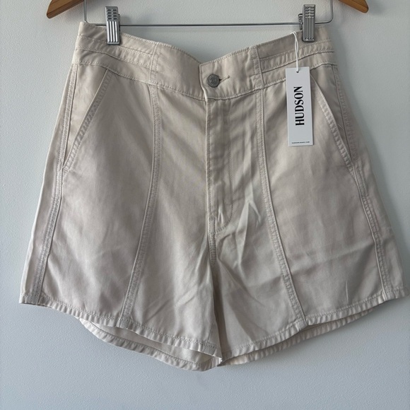 NWT Hudson Jeans 100% Lyocell Shorts in Coconut size 27 Cargo Breathable Organic - Picture 4 of 6